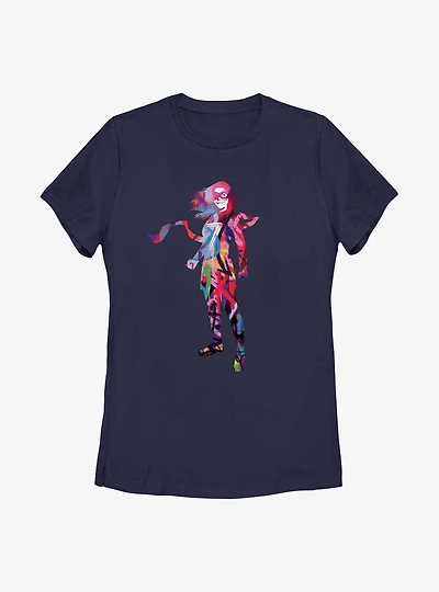Marvel Ms. Graffiti Silhouette Womens T-Shirt