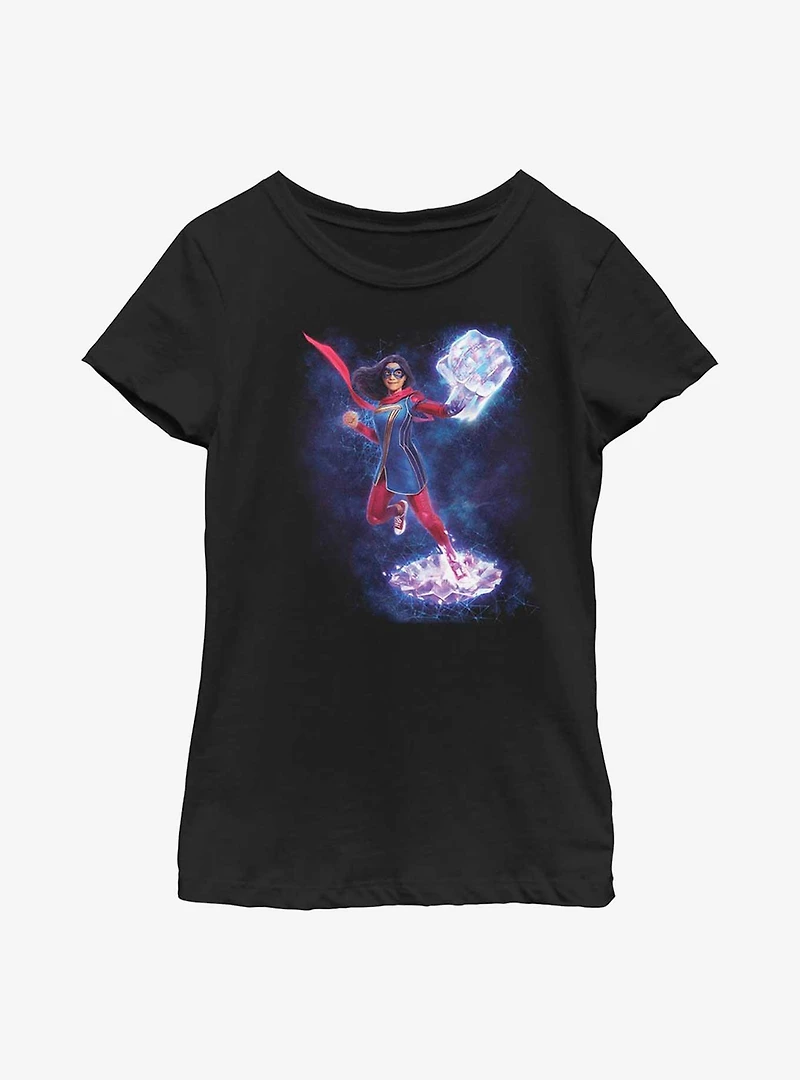 Marvel Ms. Hero Big Fist Youth Girls T-Shirt