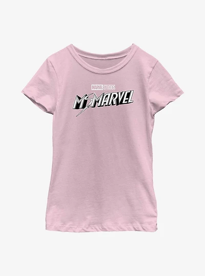 Marvel Ms. Black And White Youth Girls T-Shirt