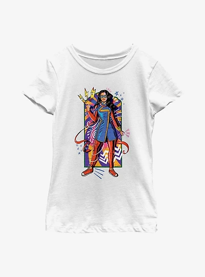 Marvel Ms. Sketchy Kamala Youth Girls T-Shirt