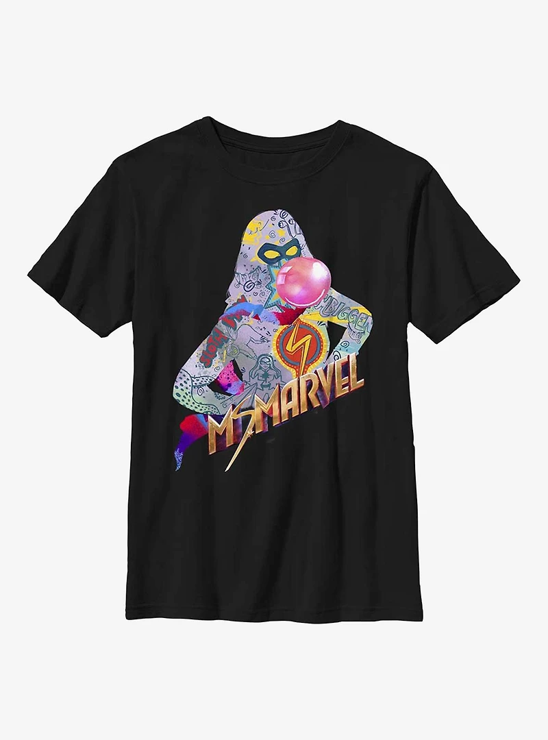 Marvel Ms. Marvelous Figure Youth T-Shirt