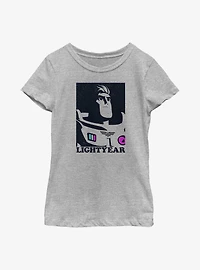 Disney Pixar Lightyear Contrast Youth Girls T-Shirt