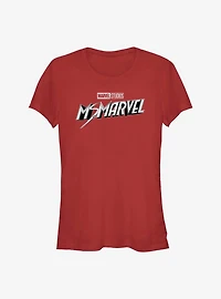 Marvel Ms. Grayscale Logo Girls T-Shirt
