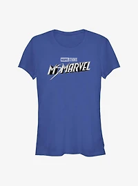 Marvel Ms. Marvel Grayscale Logo Girls T-Shirt