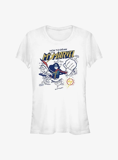 Marvel Ms. How To Draw Girls T-Shirt