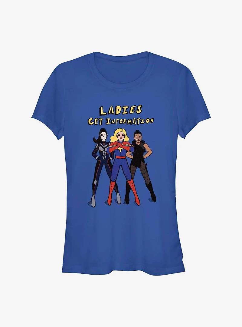 Marvel Ms. Ladies Get Info Girls T-Shirt