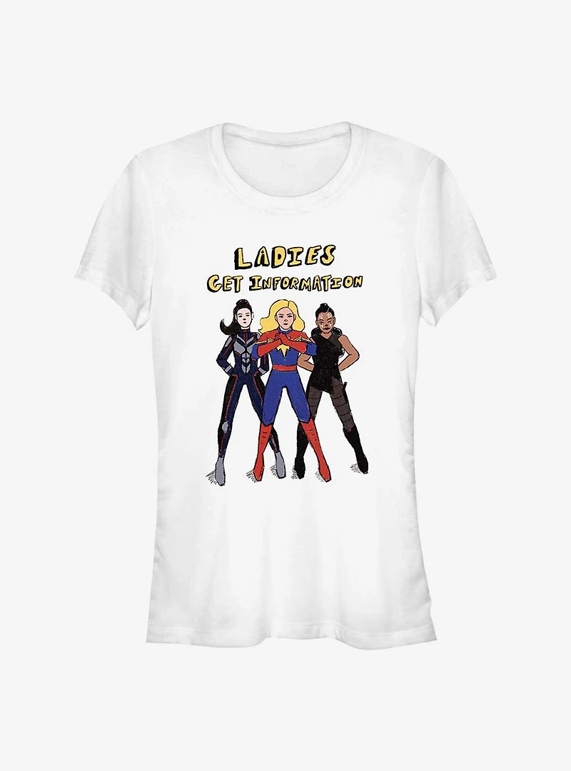 Marvel Ms. Ladies Get Info Girls T-Shirt