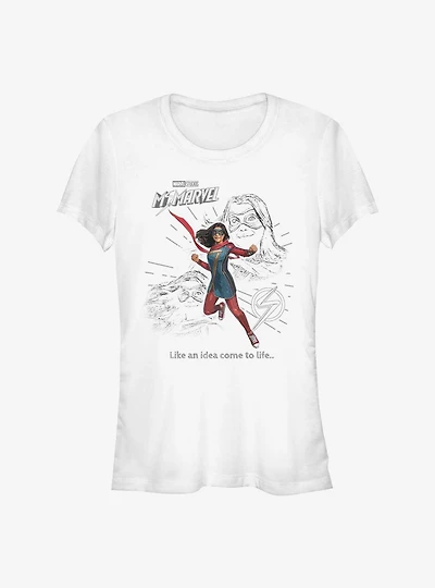 Marvel Ms. Living Idea Girls T-Shirt