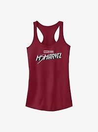 Marvel Ms. Marvel Grayscale Logo Girls Tank