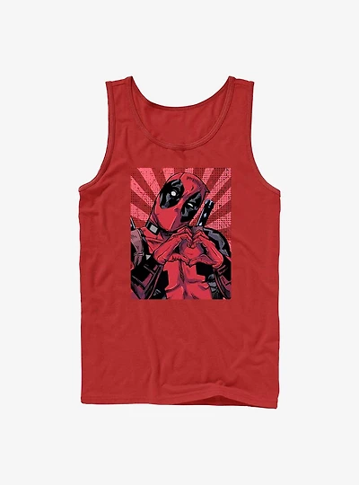 Marvel Deadpool Hand Heart Tank