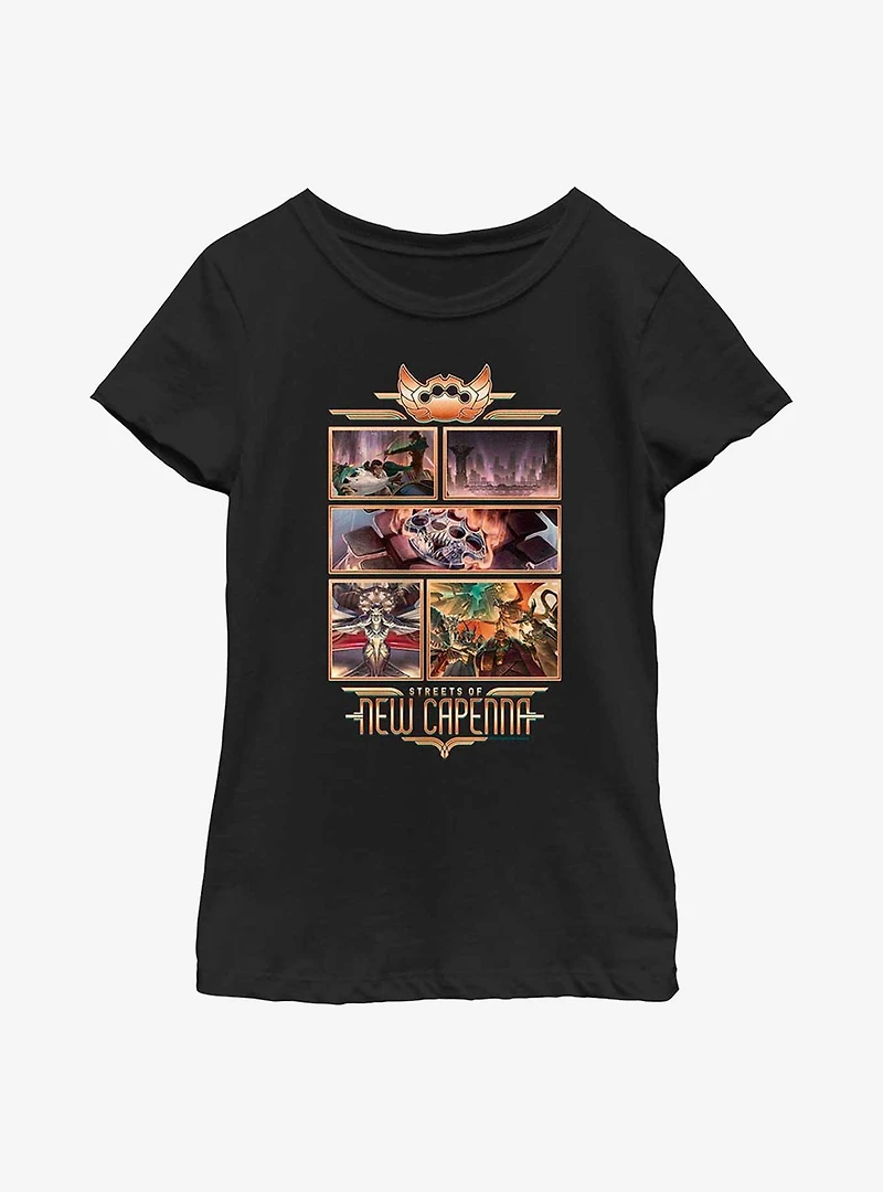 Magic: The Gathering Streets Of New Capenna Collage Youth Girls T-Shirt