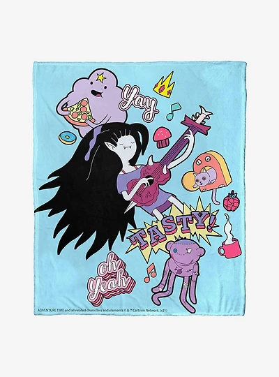 Adventure Time Tasty Tunes Throw Blanket