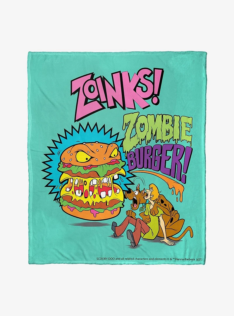 Scooby-Doo Zombie Burger Throw Blanket