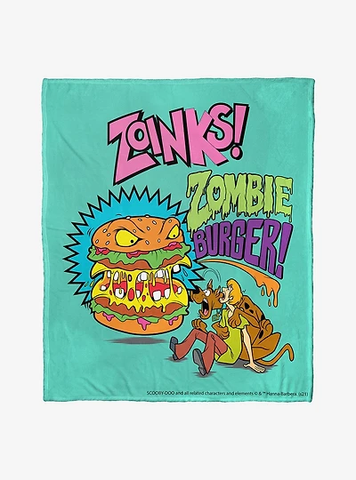 Scooby-Doo Zombie Burger Throw Blanket