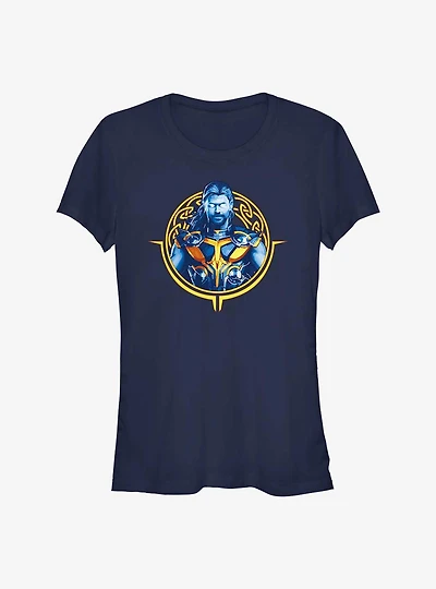 Marvel Thor: Love and Thunder Thor Circle Badge Girls T-Shirt