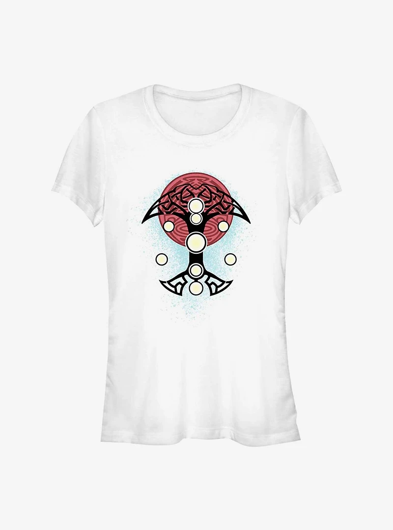 Marvel Thor: Love and Thunder Blue Splatter Cosplay Girls T-Shirt