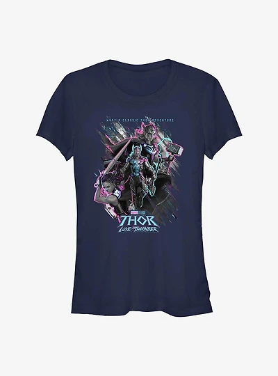 Marvel Thor: Love and Thunder Classic Adventure Girls T-Shirt