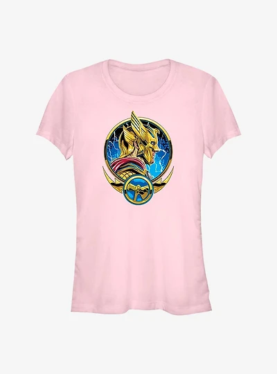 Marvel Thor: Love and Thunder Comic Circle Badge Girls T-Shirt