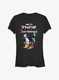 Marvel Thor: Love and Thunder Fire Goats Girls T-Shirt