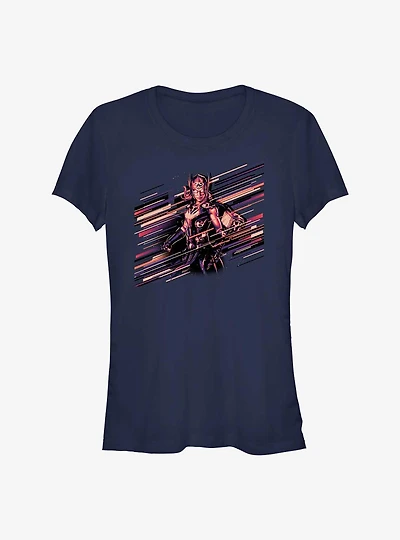 Marvel Thor: Love and Thunder Stripes Thor Girls T-Shirt