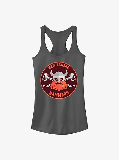 Marvel Thor: Love and Thunder Hammers Badge Girls Tank