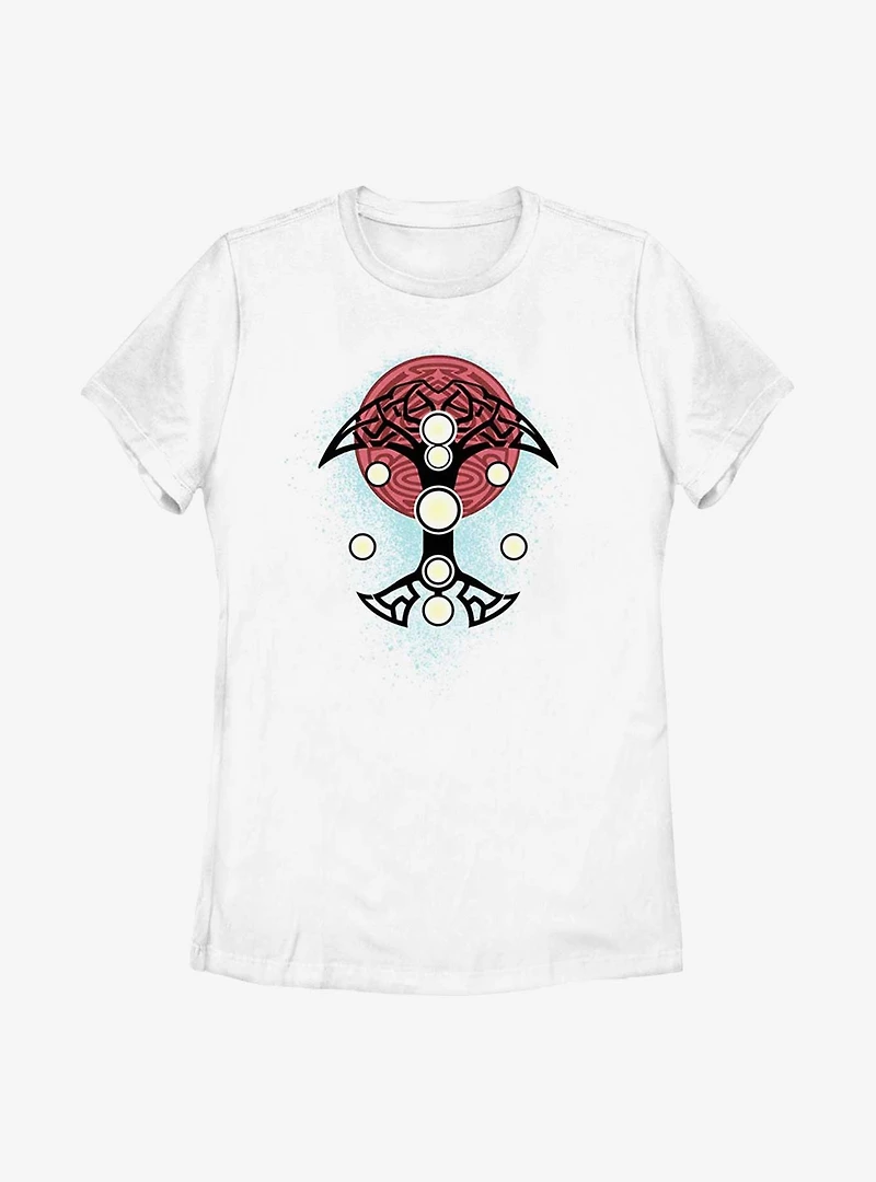 Marvel Thor: Love And Thunder Blue Splatter Cosplay Womens T-Shirt