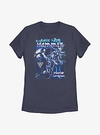 Marvel Thor: Love And Thunder Raise Your Hammer Womens T-Shirt