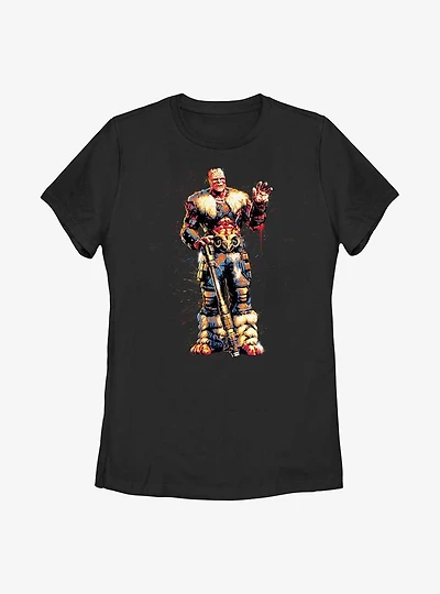 Marvel Thor: Love And Thunder Splatter Paint Korg Womens T-Shirt