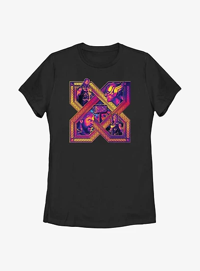 Marvel Thor: Love And Thunder X Lockup Womens T-Shirt