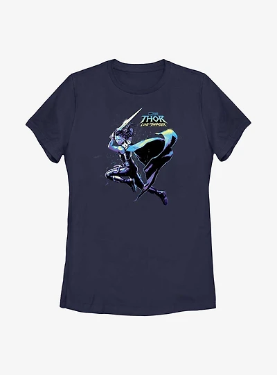 Marvel Thor: Love And Thunder Valkyrie Hero Shot Womens T-Shirt