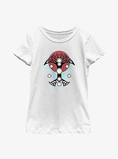 Marvel Thor: Love And Thunder Blue Splatter Cosplay Youth Girls T-Shirt