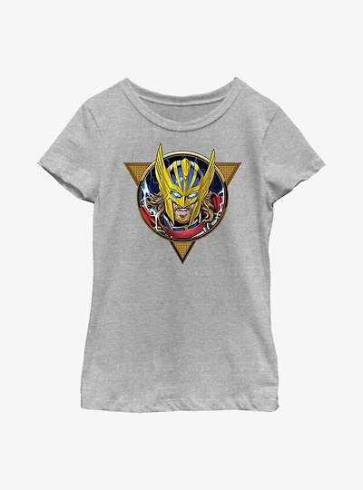 Marvel Thor: Love And Thunder Comic Badge Youth Girls T-Shirt
