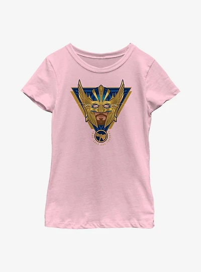 Marvel Thor: Love And Thunder Electric Triangle Badge Youth Girls T-Shirt
