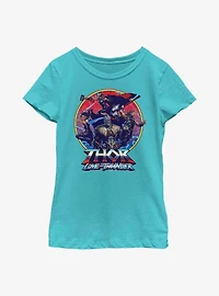 Marvel Thor: Love And Thunder Group Emblem Youth Girls T-Shirt