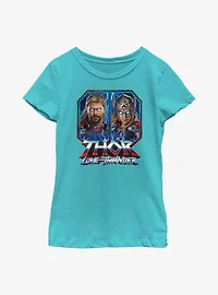 Marvel Thor: Love And Thunder Portraits Boxup Youth Girls T-Shirt