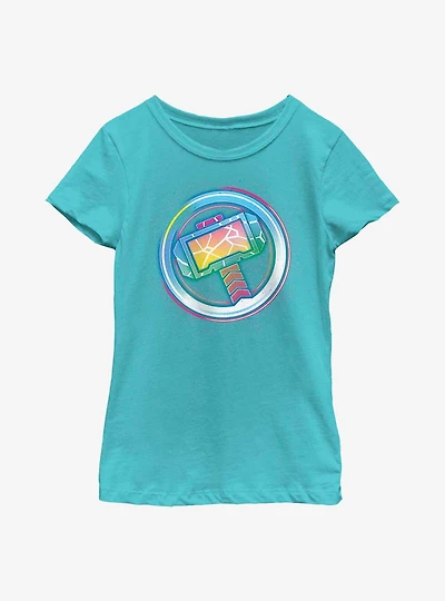 Marvel Thor: Love And Thunder Mjolnir Icon Youth Girls T-Shirt