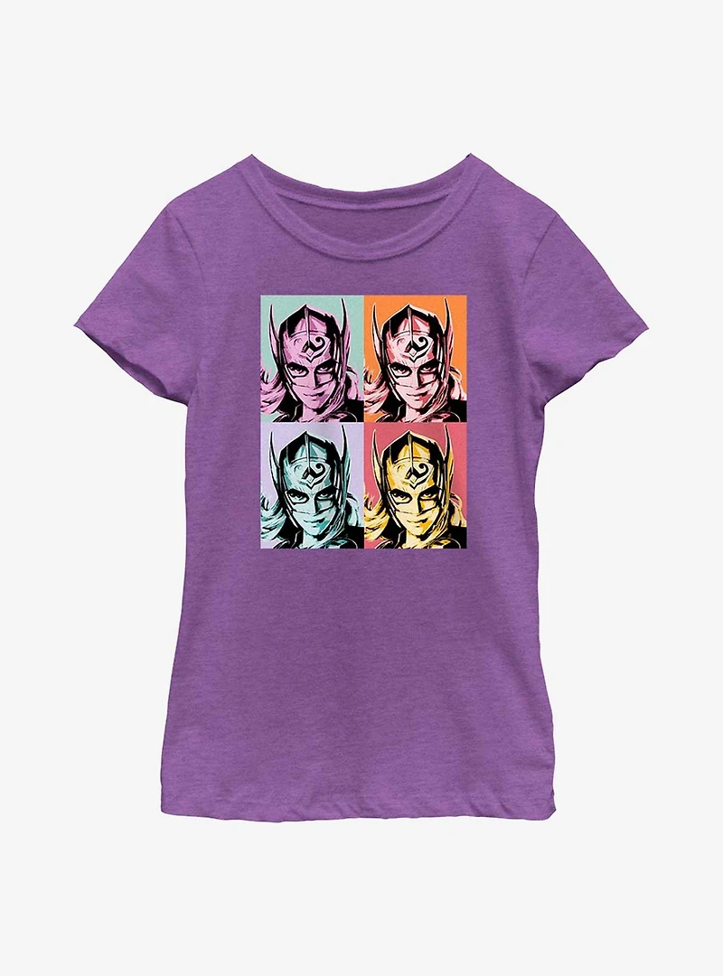 Marvel Thor: Love And Thunder Mighty Thor Pop Art Youth Girls T-Shirt
