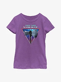 Marvel Thor: Love And Thunder Raise Your Hammer Youth Girls T-Shirt
