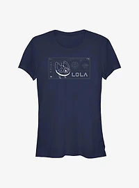 Star Wars Obi-Wan Kenobi Lola Droid Schematic Girls T-Shirt