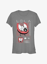 Star Wars Obi-Wan Kenobi Lola Schematic Girls T-Shirt