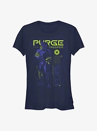 Star Wars Obi-Wan Kenobi Purge Trooper Schematic Girls T-Shirt