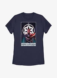 Star Wars Obi-Wan Kenobi 3rd Sister Tarot Card Womens T-Shirt