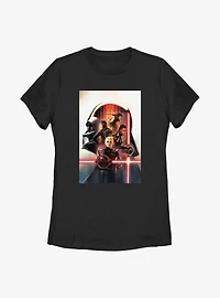 Star Wars Obi-Wan Kenobi Vader Profile Poster Womens T-Shirt