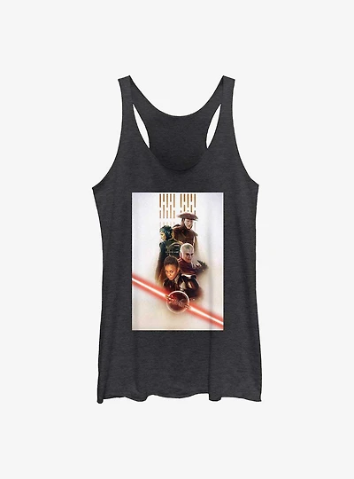 Star Wars Obi-Wan Kenobi Character Poster Womens Tank Top