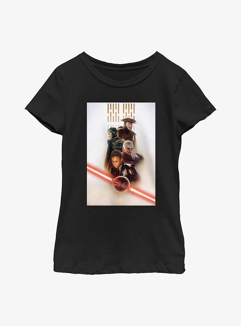 Star Wars Obi-Wan Kenobi Character Poster Youth Girls T-Shirt