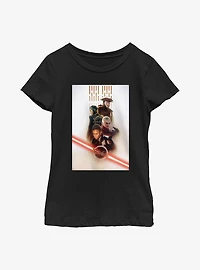 Star Wars Obi-Wan Kenobi Character Poster Youth Girls T-Shirt