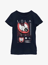 Star Wars Obi-Wan Kenobi Lola Blueprint Youth Girls T-Shirt