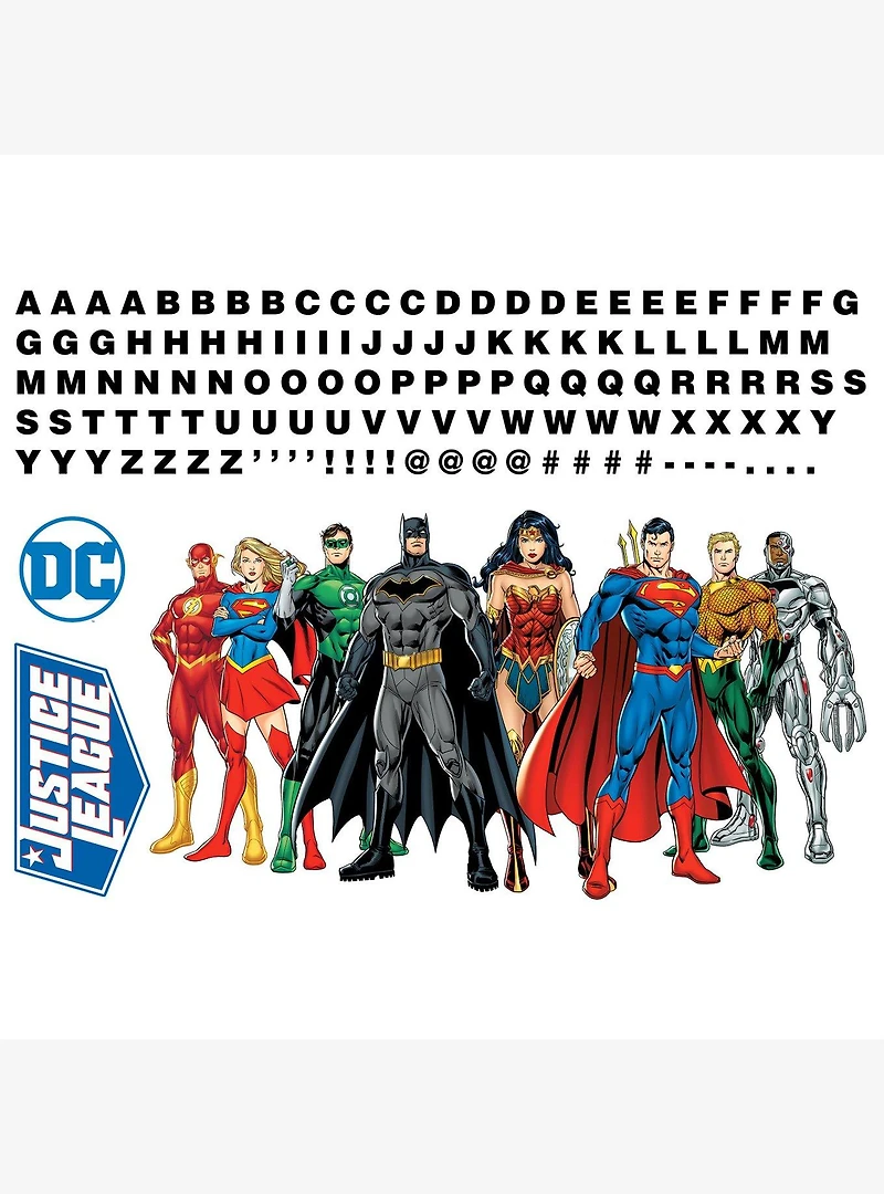 DC Comics Justice League Peel & Stick Giant Wall Decals