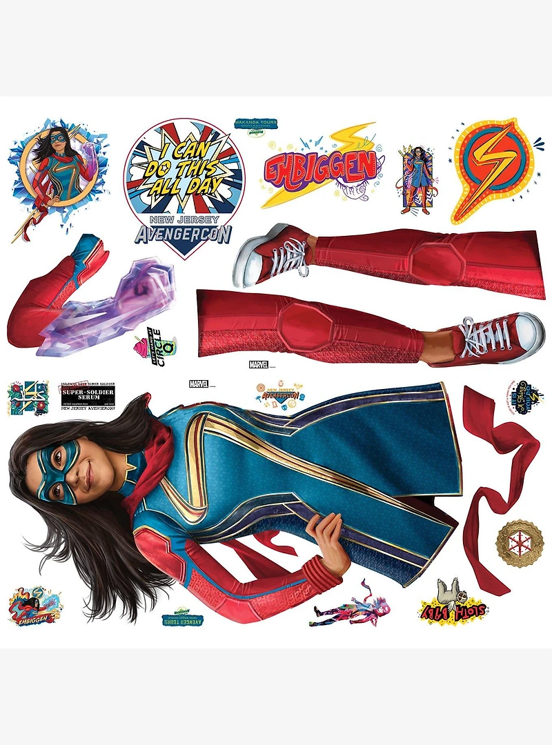 Marvel Ms. Marvel Giant Wall Decals