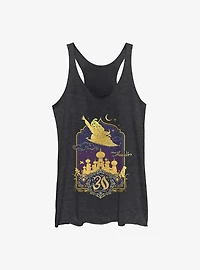 Disney Aladdin 30th Anniversary & Jasmine Flying Carpet Womens Tank Top